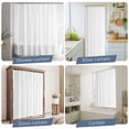 thumbnail image 5 of White Waterproof Shower Curtain, Large 72"x84" Washable Polyester Fabric Shower Curtains for Bathroom, Modern Simple White Backdrop Decorative Bathtub Curtain Sets with Hooks, 5 of 9