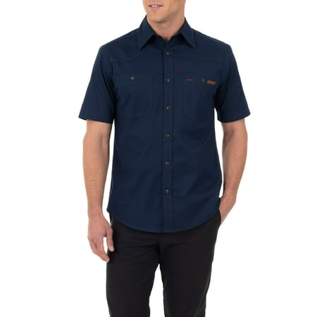 - Men's Short Sleeve Button-Down Work Inspired Shirt
