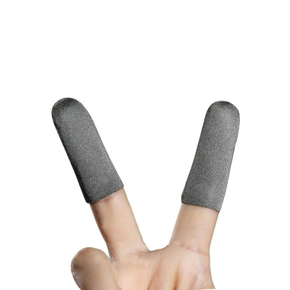 Yeacher 6 Pieces Gaming Finger Sleeve Touchscreen Thumb Sleeve Sensitive Sweat-proof Breathable Finger Sleeve for Gaming