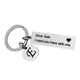 thumbnail image 1 of sweethay Drive Safe llavero iniciales letras hombres mujeres novio marido llavero cumpleaños Navidad Día del Padre regalos Ropa, zapatos y accesorios Miscelánea  mi sweethay AP000034-05, 1 of 1