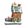 thumbnail image 4 of FG Square Holiday Cuckoo Clock Santa Reindeer LED Lighted Animated Christmas Village with Sound and Motion 6" x 6" x 8", 4 of 6