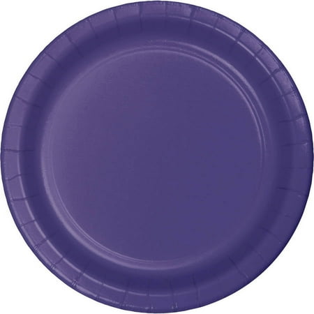 Purple Paper Dessert Plates, 24-Pack