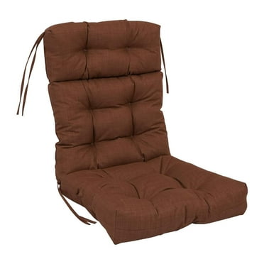 Blazing Needles 20-inch by 42-inch Spun Polyester Solid Outdoor Tufted Chair Cushion