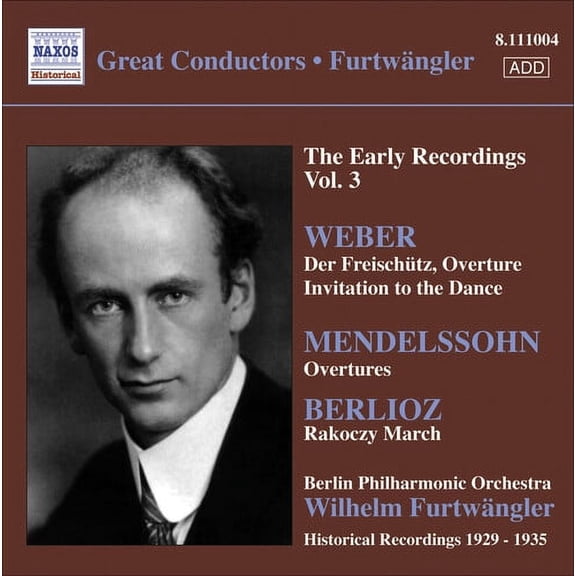 Wilhelm Furtwangler & Berlin - Early Recordings Vol. 3 - Music & Performance - CD