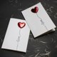 thumbnail image 3 of Tarjeta de invitación de cuero de matrimonio, Love Express, aniversario de boda, tarjeta de regalo del día de San Valentín, tarjetas de felicitación, 3 of 4