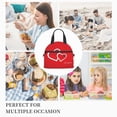 thumbnail image 3 of DouZhe Lunch Bags for Women and Men, For You Red Hearts Prints Reusable Portable Insulated Cooler Waterproof Lunch Tote Bag for Travel Work School Picnic, 3 of 7