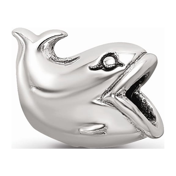 925 Sterling Silver Reflections Kids Whale Bead; for Adults and Teens; for Women and Men