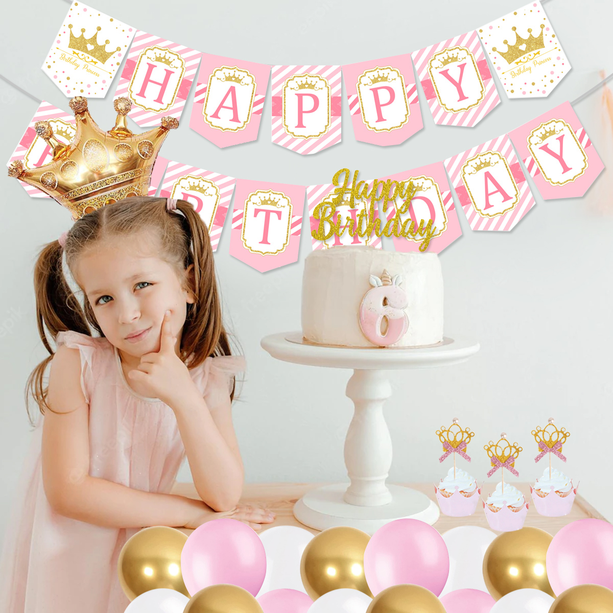 Happy Birthday Princess Pink Cake