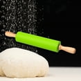 thumbnail image 6 of Joernso Rolling Pin Wooden Handle Good Toughness Silicone Wooden Handle Rolling Pin for Kitchen, 6 of 8