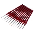 thumbnail image 2 of Ensemble de Brosses Performance Velours Série Script Fait Main Peinture Synthétique Rouge, 2 of 8