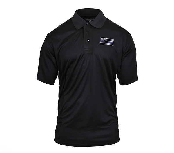 Rothco Thin Blue Line Moisture Wicking Polo