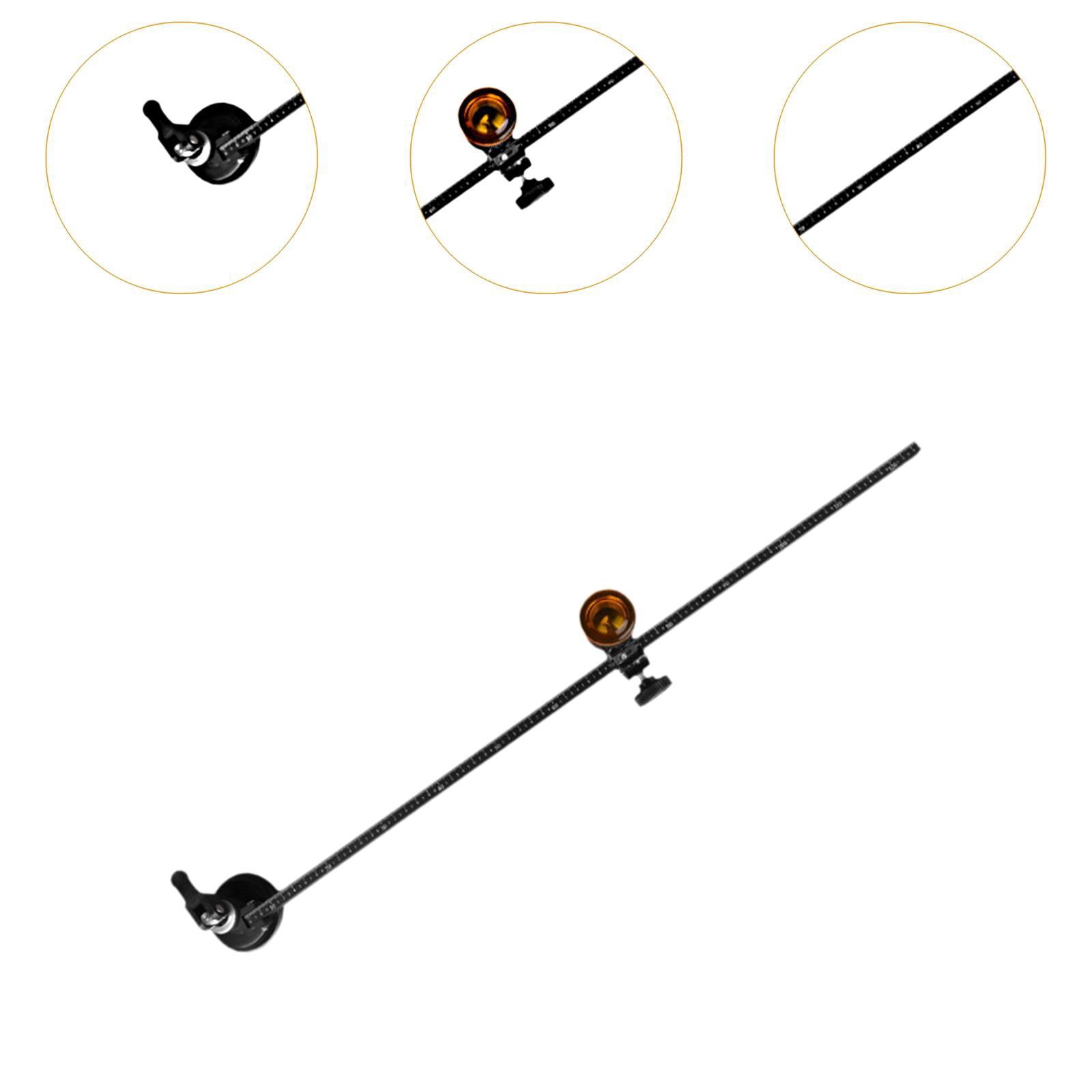 Abbraccia Circular Glass Cutter Circular Glass Cutting Tool Adjustable Alloy Round with Suction Cup Hand Tool Heavy Duty Compasses Type 1800 mm