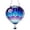 Blue, variant on Hot Air Balloon Solar Hanging Light Stained Glass Acrylic Suncatcher Lamp For Window Balcony Patio Garden Yard(Blue-20Cm)