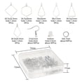 thumbnail image 3 of Kit de fabricación de aretes de 196 Uds., partes traseras de aretes de goma transparente, ganchos para aretes, anillos de salto para fabricación de Zulema Ganchos para hacer aretes, 3 of 8
