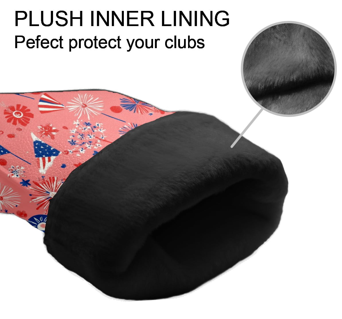 Golf Club Head Cover Waterproof Leather Golf Accessories HeadCovers Set Driver Headcover for Women Men July Floral Pattern