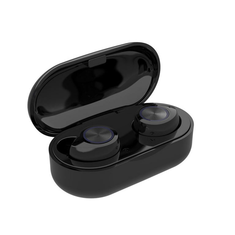 Worallymy TW60 Bluetooth Earphone Stereo Surround True Wireless Headset Noise Reduction TWS Earbuds Black