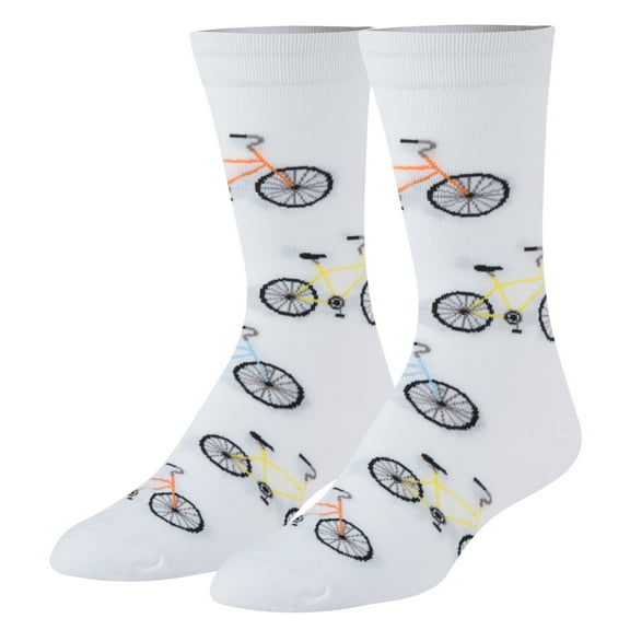 Crazy Socks, Funny Socks, Mens Womens, Sports, Bicycles, Graphic Print Crew, Large