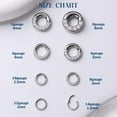 thumbnail image 3 of G23 Titanium 0G 2G 4G 6G 8G 10G 12G 14G CZ Septum Rings PA Nose Hoops Clicker Ear Weights for Stretched Ear Piercing Jewelry 10mm 12mm Silver/Gold/Black, 3 of 13