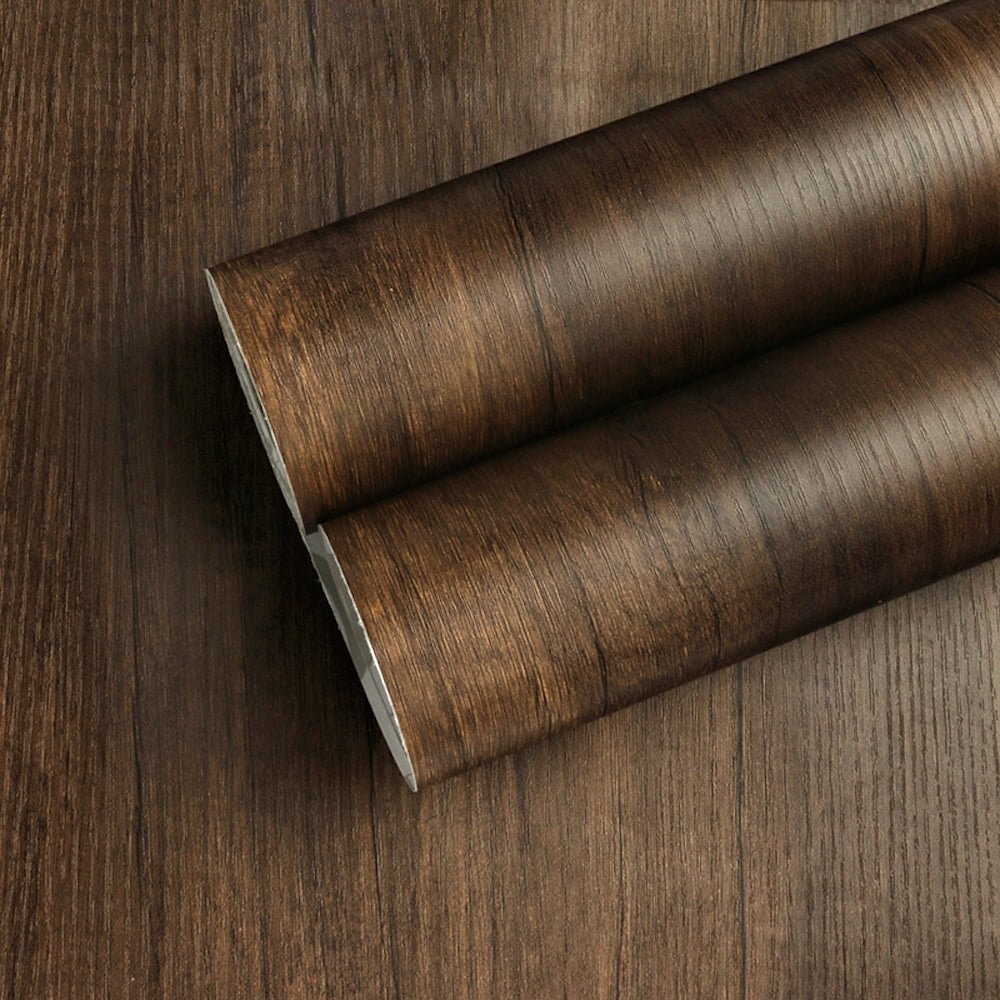 GC1820 Walnut Embossed Wood Contact Paper Brown Shelf Liner Commercial