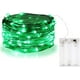 thumbnail image 2 of BOLWEO Cadena de luces verdes con pilas, decoración del día de San Patricio, impermeable, alambre de cobre plateado de 10 pies, 30 luces LED Diwali de Halloween para dormitorio, sala de estar, interio, 2 of 4