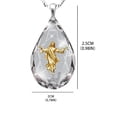 thumbnail image 2 of Collares De Cristal Para Mujer, Collar Con Colgante De Jesús Santo, Collar De Jesús A La Moda, Regalos Para Mamá Y Esposa Yuarrent AP006098-00, 2 of 6