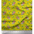 thumbnail image 3 of Soimoi Gray Poly Georgette Fabric Diamond Geometric Printed Craft Fabric by the Yard 42 Inch Wide, 3 of 3