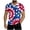Blue 4th of july tshirts men, variant on Mens 4th of July V Neck T Shirts Big and Tall Short Sleeve Patriotic T-shirts American Flag Printed Independence Day Clothes Hot Pink,XXXXXL