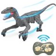 thumbnail image 1 of Juguetes de dinosaurio de control remoto, dinosaurio robot que camina con luz LED y rugido kaili Sencillez, 1 of 5