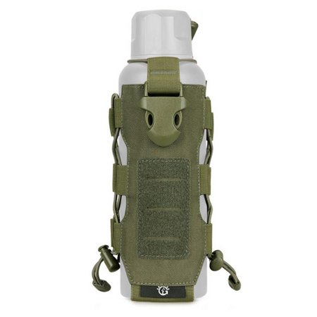 

Fovolat Molle Water Bottle Pouch|Adjustable Water Bottle Holder|Outdoor Kettle Pouch Strap Bottle Carrier Bag Suitable for 300-850ml Bottles