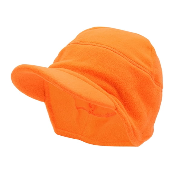 Unique Bargains Cycling Hat Warmth Ear Protection Hard Hat Liner Polar Fleece Fabric Orange 10.63"x7.09" 1 Pcs