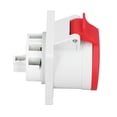 thumbnail image 2 of CA industrial 220380V 240415V del conector 3P+E+N 32A de la aviación de la prenda impermeable del zócalo IP44, 2 of 8