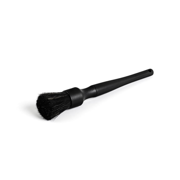 Detail Factory - Boar Hair Detailing Brush - Long-Handle, Black on Black