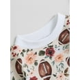 thumbnail image 5 of BABAMOON Newborn Baby Boy Girl Football Sweatshirt Bubble Romper Oversized Sweater Long Sleeve Bodysuit Fall Clothes, 5 of 8