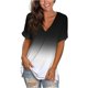thumbnail image 1 of Puntoco - Camiseta holgada de manga corta con cuello en V y degradado informal con estampado de moda para mujer Puntoco Puntoco-6955, 1 of 7