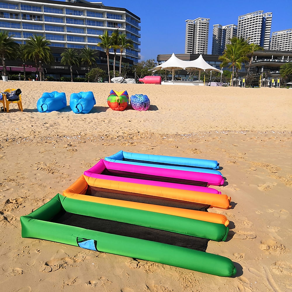 Inflatable Lounger Portable Pool Float Bed Swimming Pool Sea Inflating Recliner | Walmart Canada