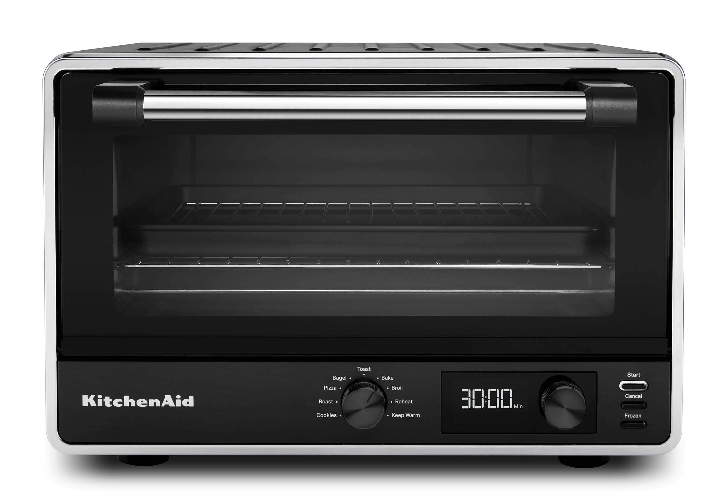 KitchenAid Steel 12" Convection Countertop Toaster Oven Bake Broil RKCO253CU 