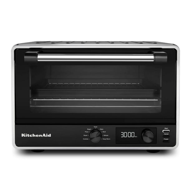 Globus korrelat fødsel KitchenAid KCO211BM Digital Countertop Toaster Oven, Black Matte -  Walmart.com