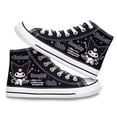 thumbnail image 1 of Kuromi-zapatos con dibujos animados de corazón para niña, el mismo estilo, lona alta, animación periférica, estudiantes masculinos y femeninos, informales, 2025, 1 of 5