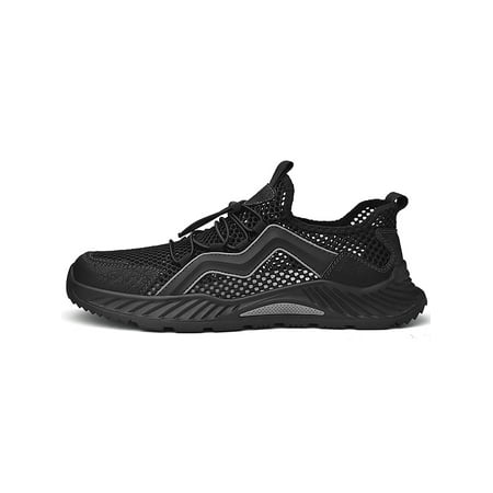 

Zodanni Mens Athletic Shoes Sport Running Shoe Hollow Out Sneakers Anti Slip Casual Sneaker Jogging Mesh Breathable Trainers Black 9