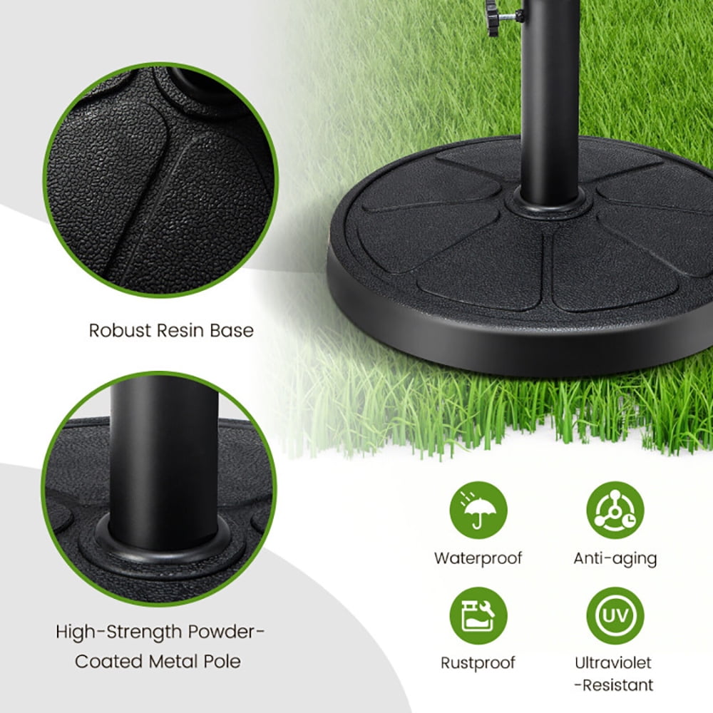 Aimee Lii 31lbs 18" Round Outdoor Umbrella Base, Patio Umbrella Stand Aimee Lii 31lbs 18" Round Outdoor Umbrella Base, Patio Umbrella Stand