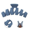 thumbnail image 3 of Unique Bargains 1 Pc Frosted Wave Hair Clips Hairdo Clip for Home Dark Blue, 3 of 5