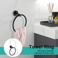 thumbnail image 4 of 5 Pieces Bathroom Hardware Set Stainless Steel Wall Mount Bathroom Accessory Towel Bar Set, 4 of 9