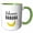 Green/White, variant on 3drose, Rihanna Banana Cute Nickname Rhyme First Name Love Kawaii Cartoon, 11oz Magic Transforming Mug