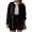 Black, variant on Hurxie 2 Piece Linen Set for Women Oversized Wrinkle Long Sleeve Button Down Shirts and Drawstring Shorts Beach Outfit Sets Mint Green,3XL