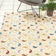 thumbnail image 6 of Reyn Spooner Kona Coast Fresco Kanaloa Tropical Animal Print Multi Polyester/Polypropylene Flatweave Indoor/ Outdoor Area Rug, 5x8, 6 of 11