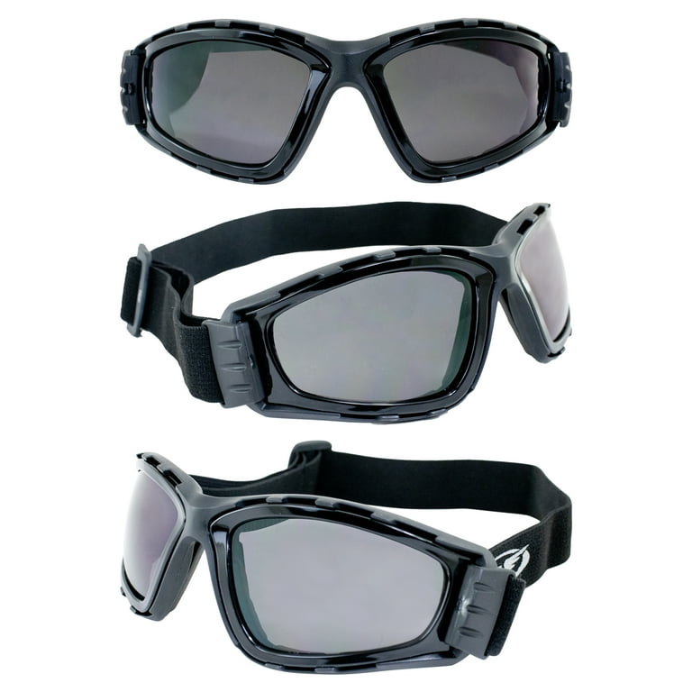 WorldTrip⭐︎ Global Vision Trip Motorcycle Goggles Black Frames with Clear