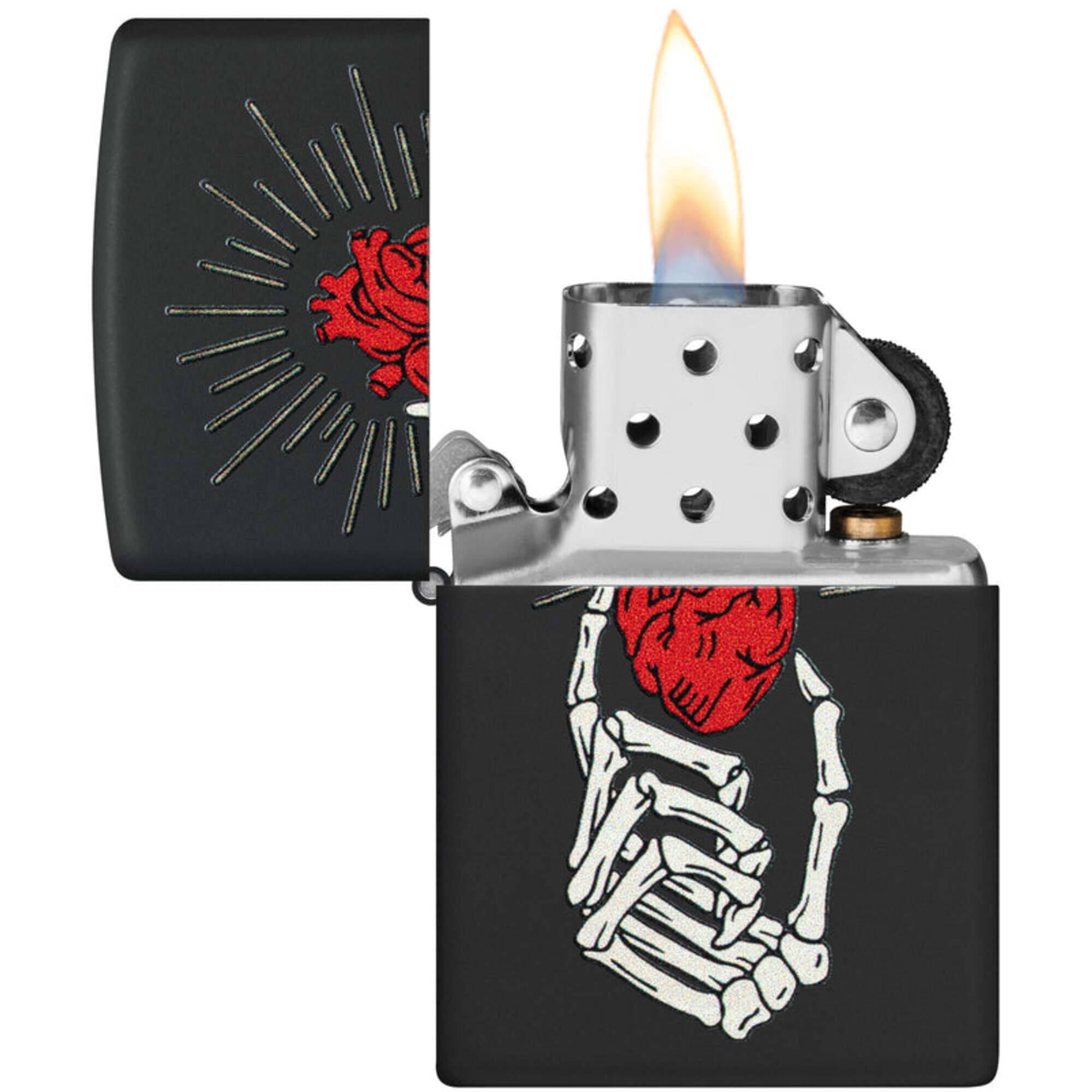 Zippo 46469 Undying Love Design Metal Windproof Pocket Lighter