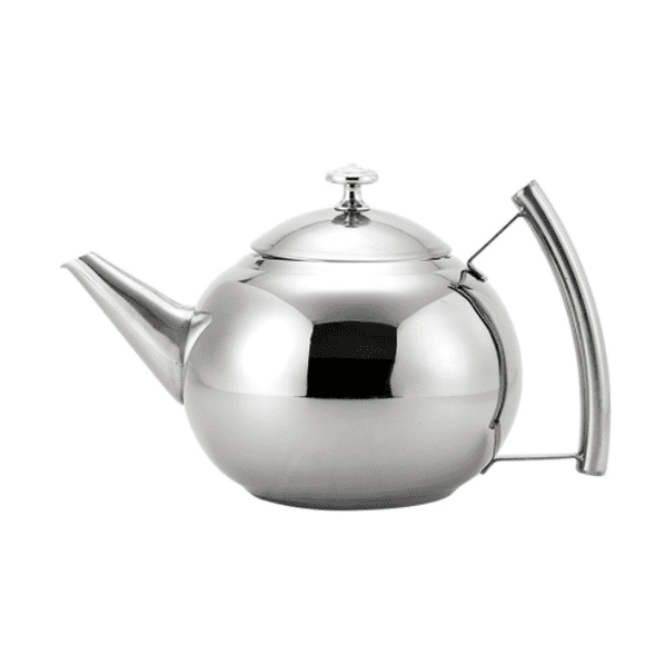 Teapot with Infuser Loose Tea Leaf 2 Liter Stainless Steel Tea Pot Coffee Water Small Kettle Filter Set Warmer Teakettle for Stovetop Induction Stove Top