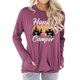 thumbnail image 1 of Camiseta Cuello Redondo Manga Larga Bolsillo Estampado Cómoda Blusa Casual para Mujer Amaranto S, 1 of 6