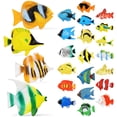 thumbnail image 1 of 24 PCS juguetes de peces tropicales Vívidos modelos de plástico de plástico preescolar figuras de peces educativos para niños niños, 1 of 6